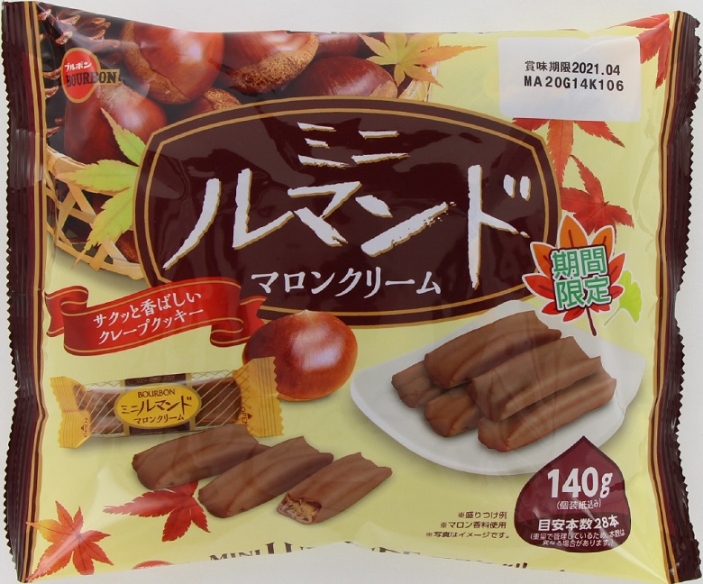 ブルボン　１４０ｇミニルマンドマロンクリーム